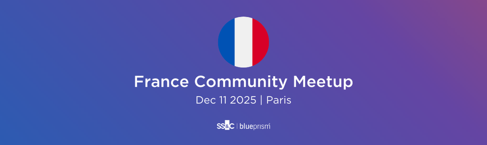 FR User Group Meetup with Infinity | Meet other Blue Prism users in France!