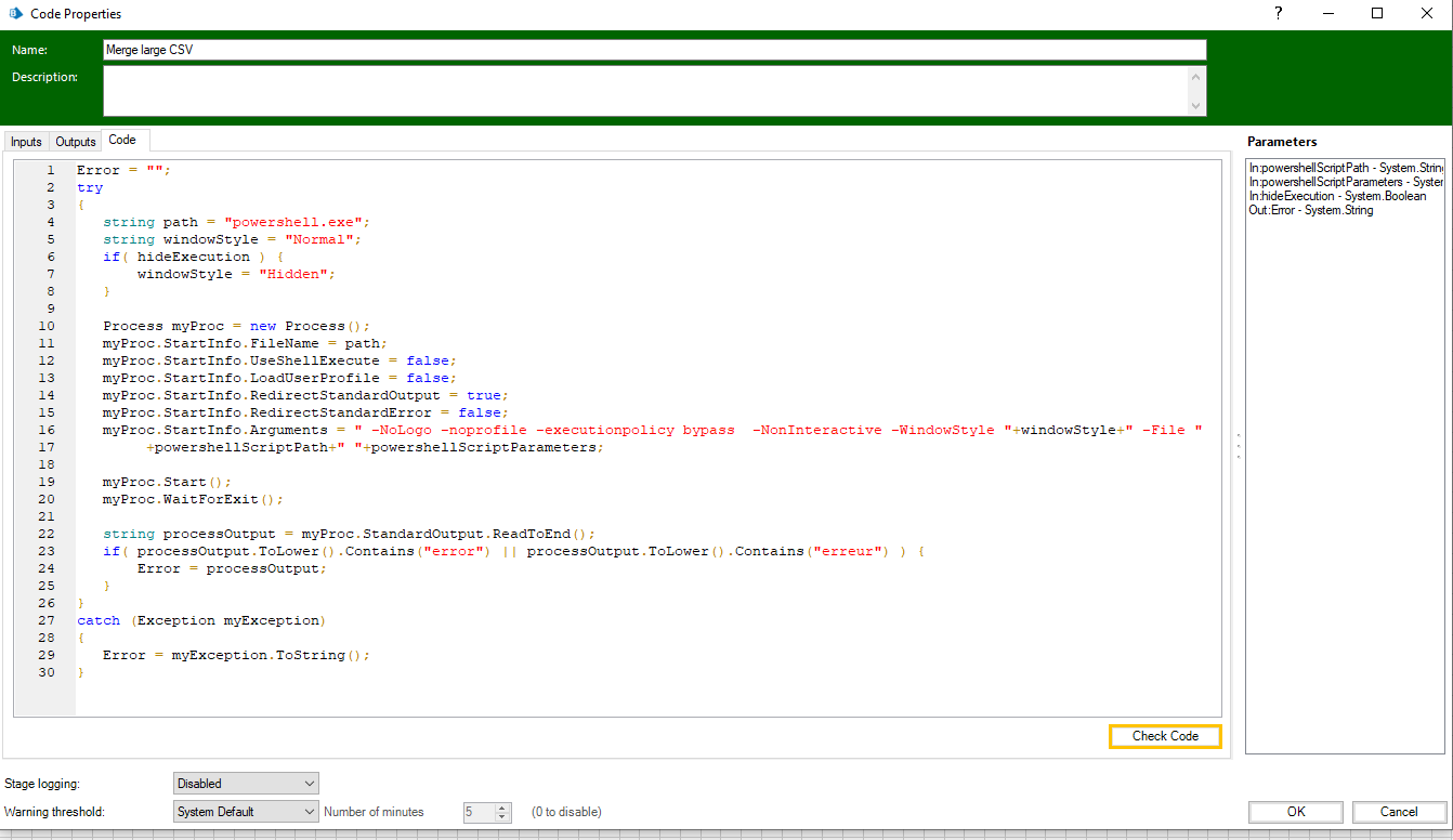 Answered: Merge 2 big CSV Files - SS&C Blue Prism Community